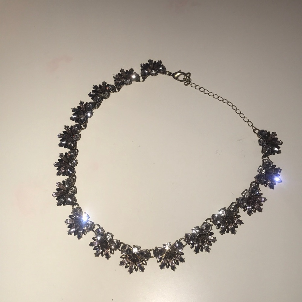Silver decorative necklace